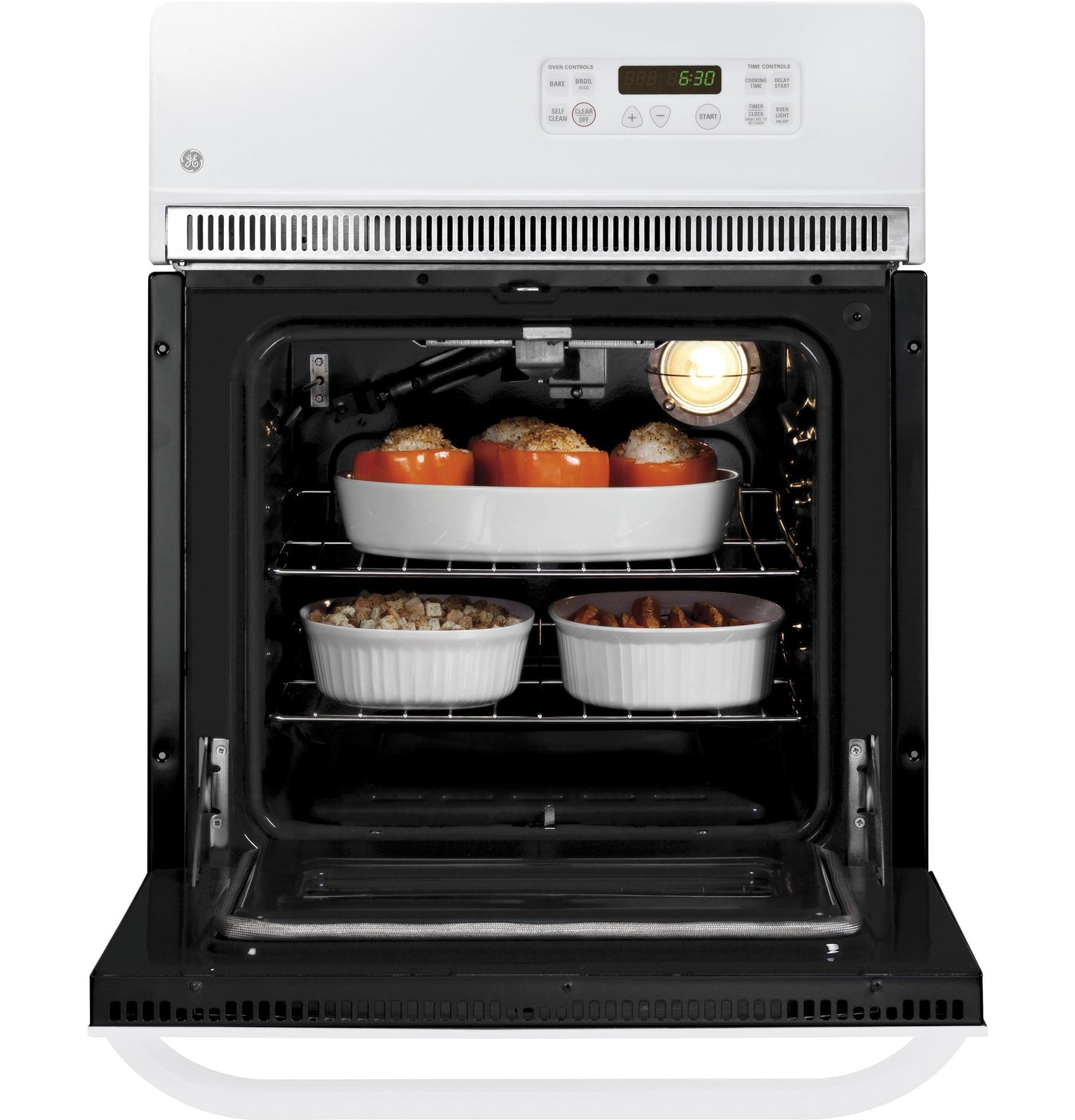 GE APPLIANCES JRP20WJWW GE Appliances 24"" Electric Single Self-cleaning Wall Oven