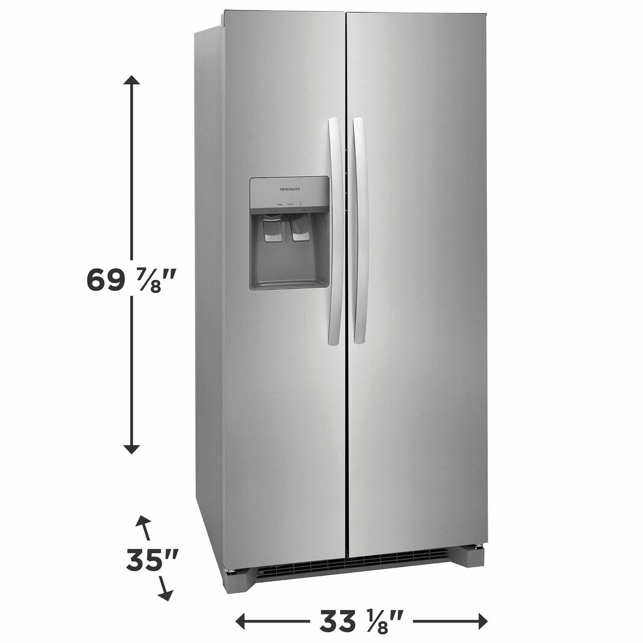 FRIGIDAIRE FRSS2323AS Frigidaire 22.3 Cu. Ft. 33'' Standard Depth Side By Side Refrigerator