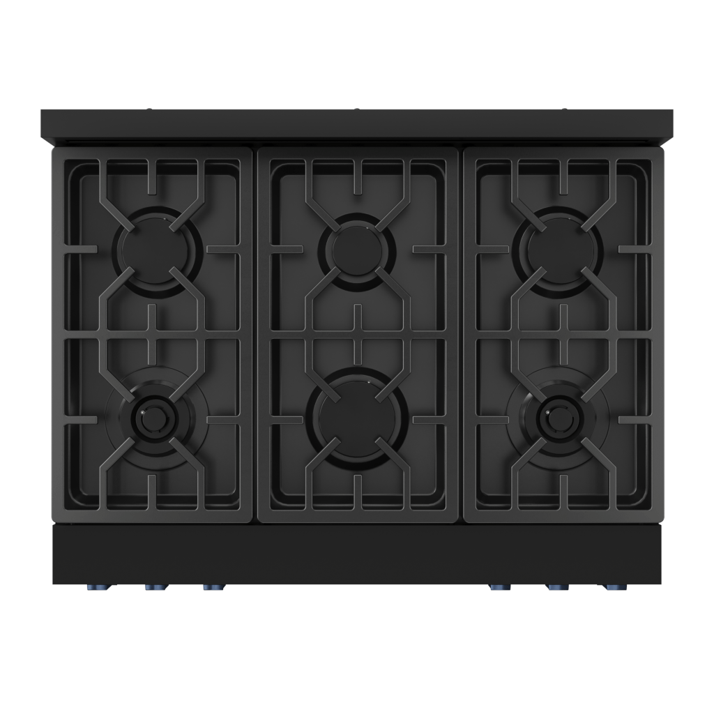 THOR KITCHEN RSG36BBLU 36 Inch Professional Gas Range With Tilt Panel Touch Control In STA...