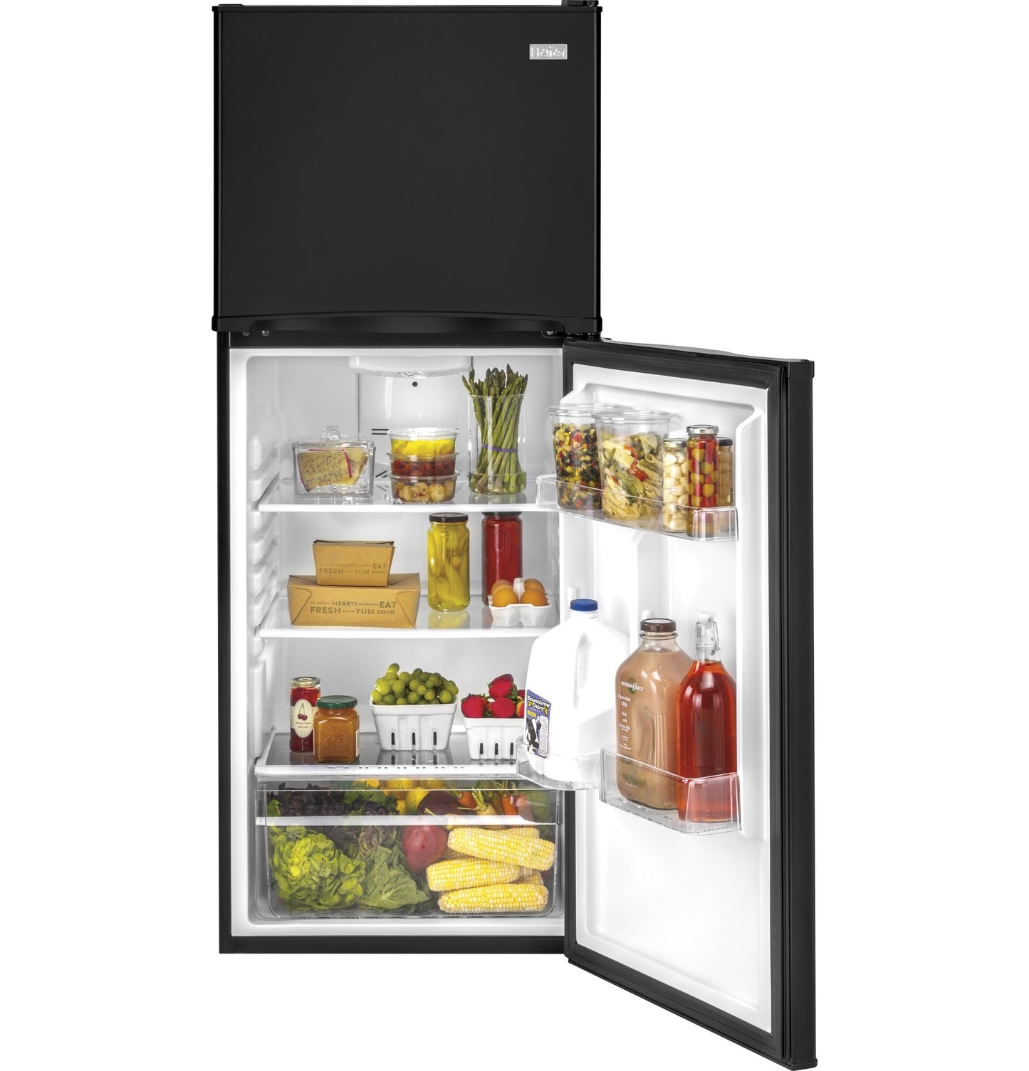 HAIER HA10TG21SB Haier 9.8 Cu. Ft. Top Mount Refrigerator - Black