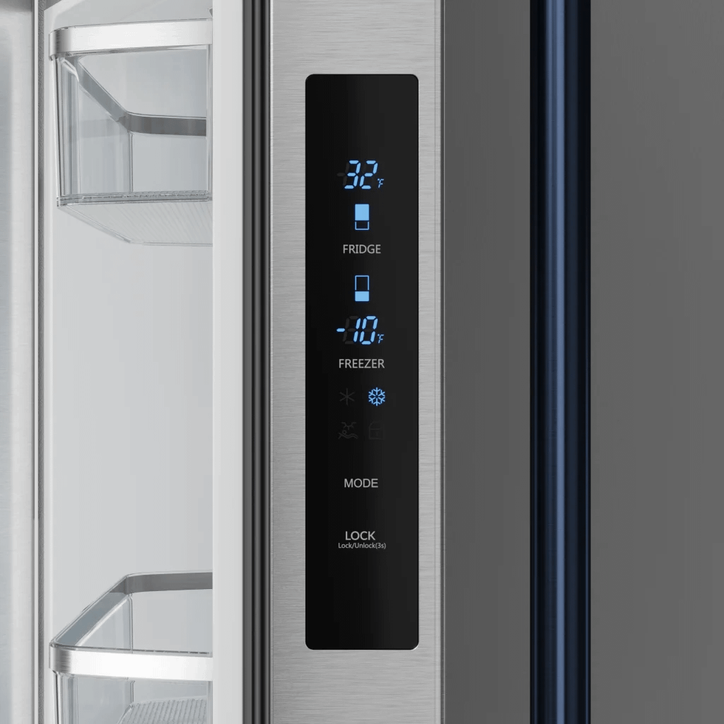 THOR KITCHEN RF3017FFD99BLU 30 Inch 17.7 Cu Ft French Door Counter Depth Refrigerator With Ice ...