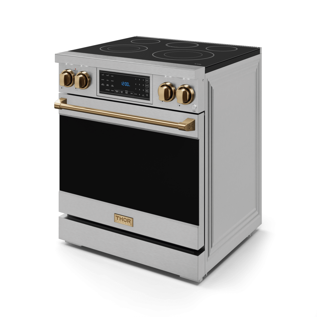 THOR KITCHEN RSE30BRZ 30 Inch Professional Electric Range With Tilt Panel Touch Control I...