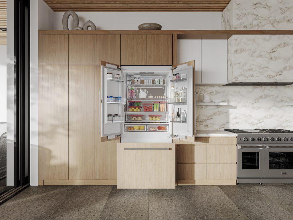 THOR KITCHEN XRF3619BFP Thor Kitchen 36-inch French Door Built-in Refrigerator, Panel READY...