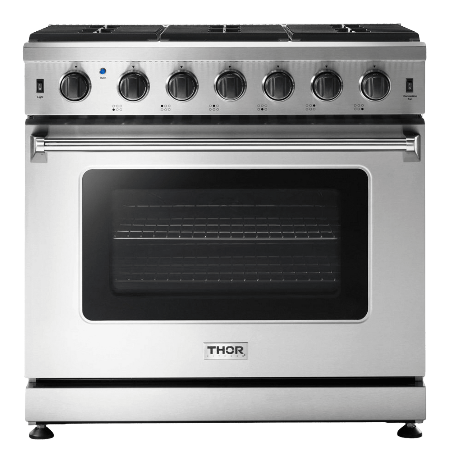 THOR KITCHEN LRG3601ULP Thor Kitchen 36 Inch Gas Range In Stainless Steel - Liquid Propane