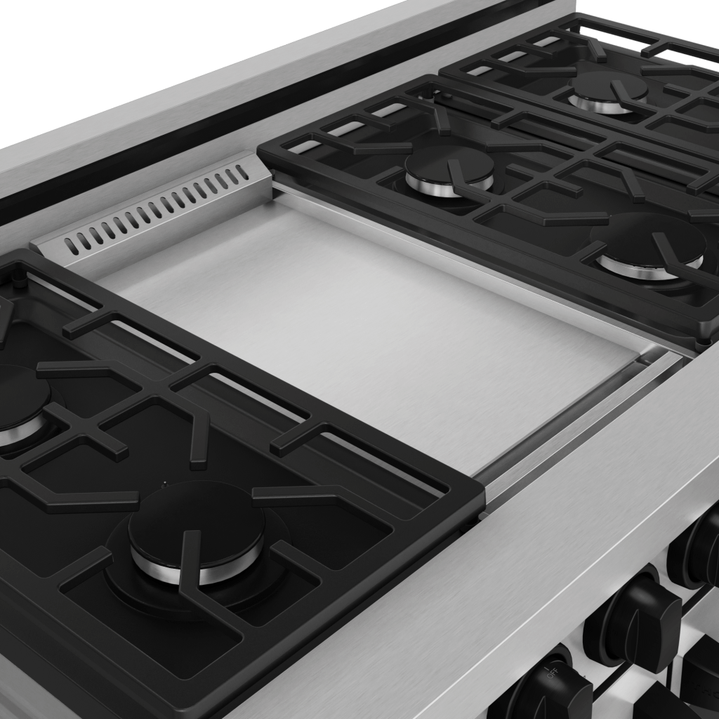 THOR KITCHEN RSG48ELPBLK 48 Inch Professional Lp Range With Tilt Panel Touch Control In STAI...