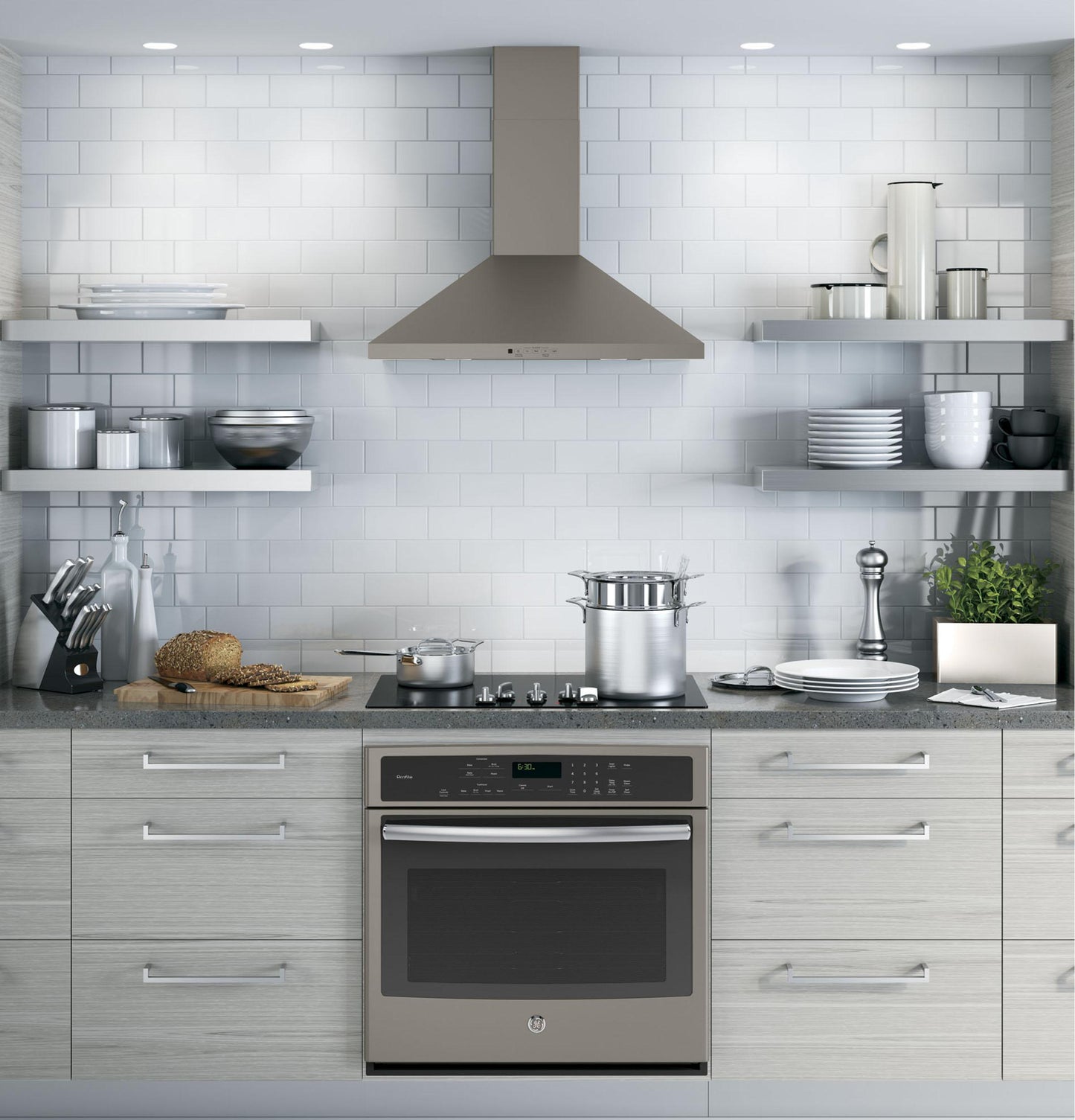 GE APPLIANCES JVW5301EJES GE 30"" Wall-mount Pyramid Chimney Hood