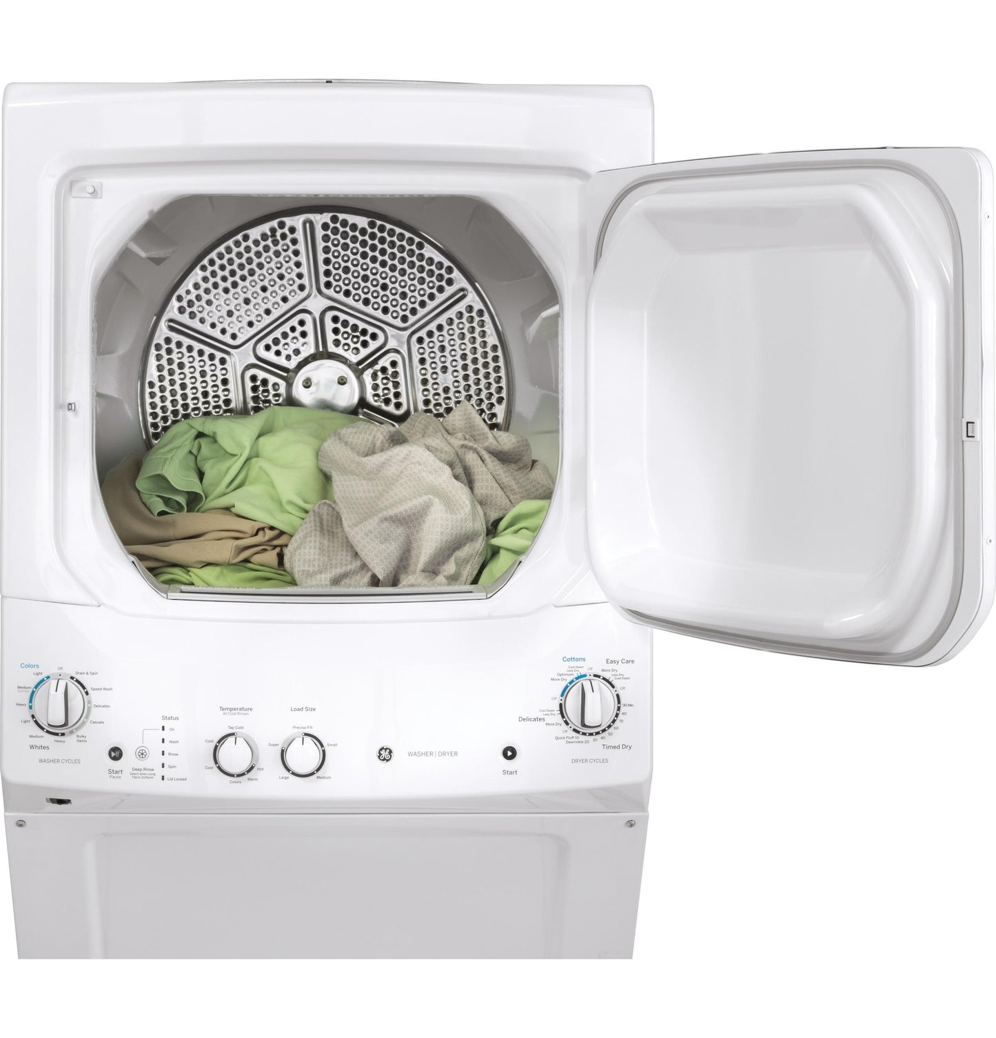 GE APPLIANCES GUD27ESSMWW GE Unitized Spacemaker 3.8 Doe Cu. Ft. Stainless Steel Washer AN...
