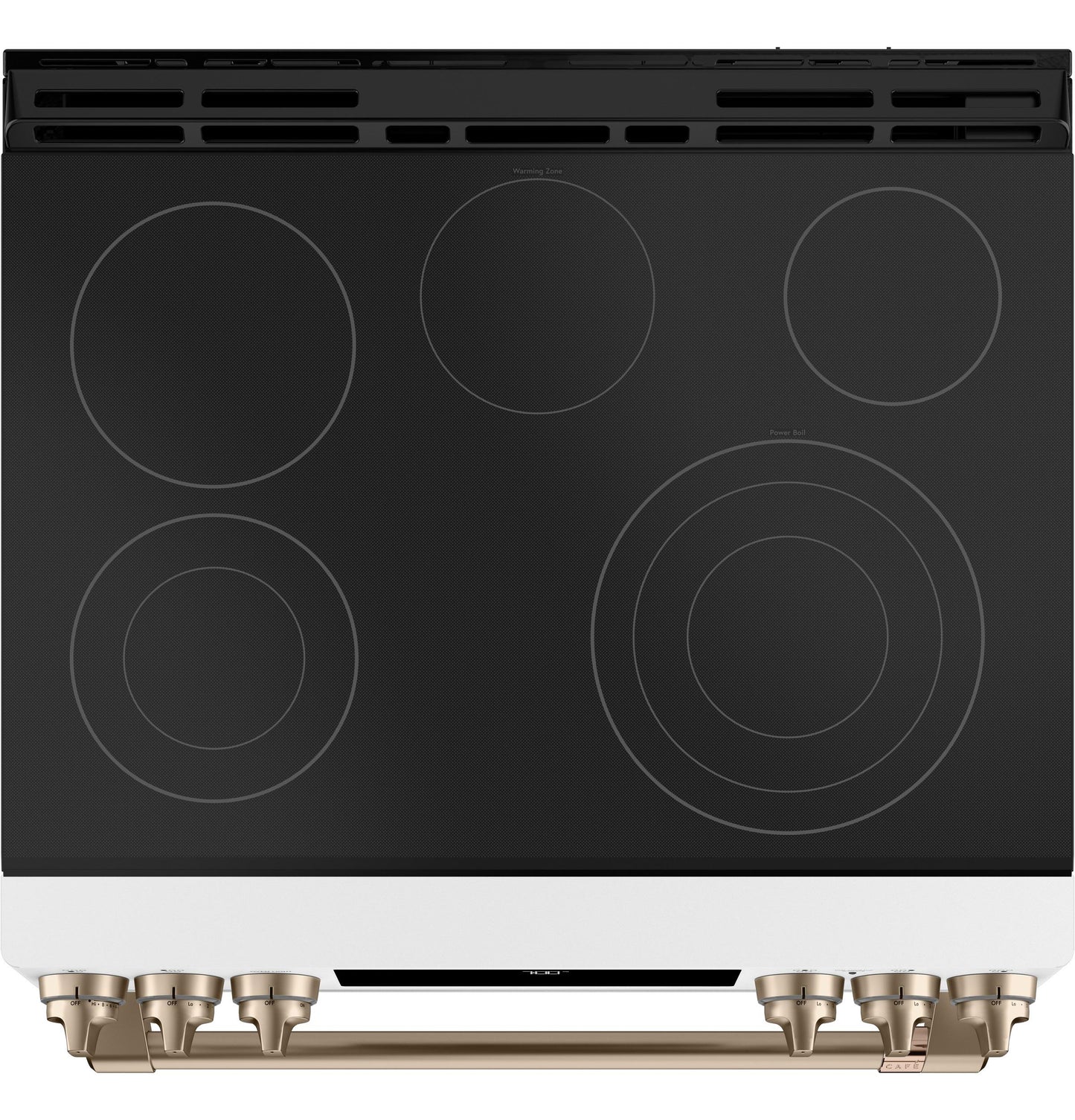 CAFE CES700P4MW2 Cafe 30"" Slide-in Front Control Radiant and Convection Range