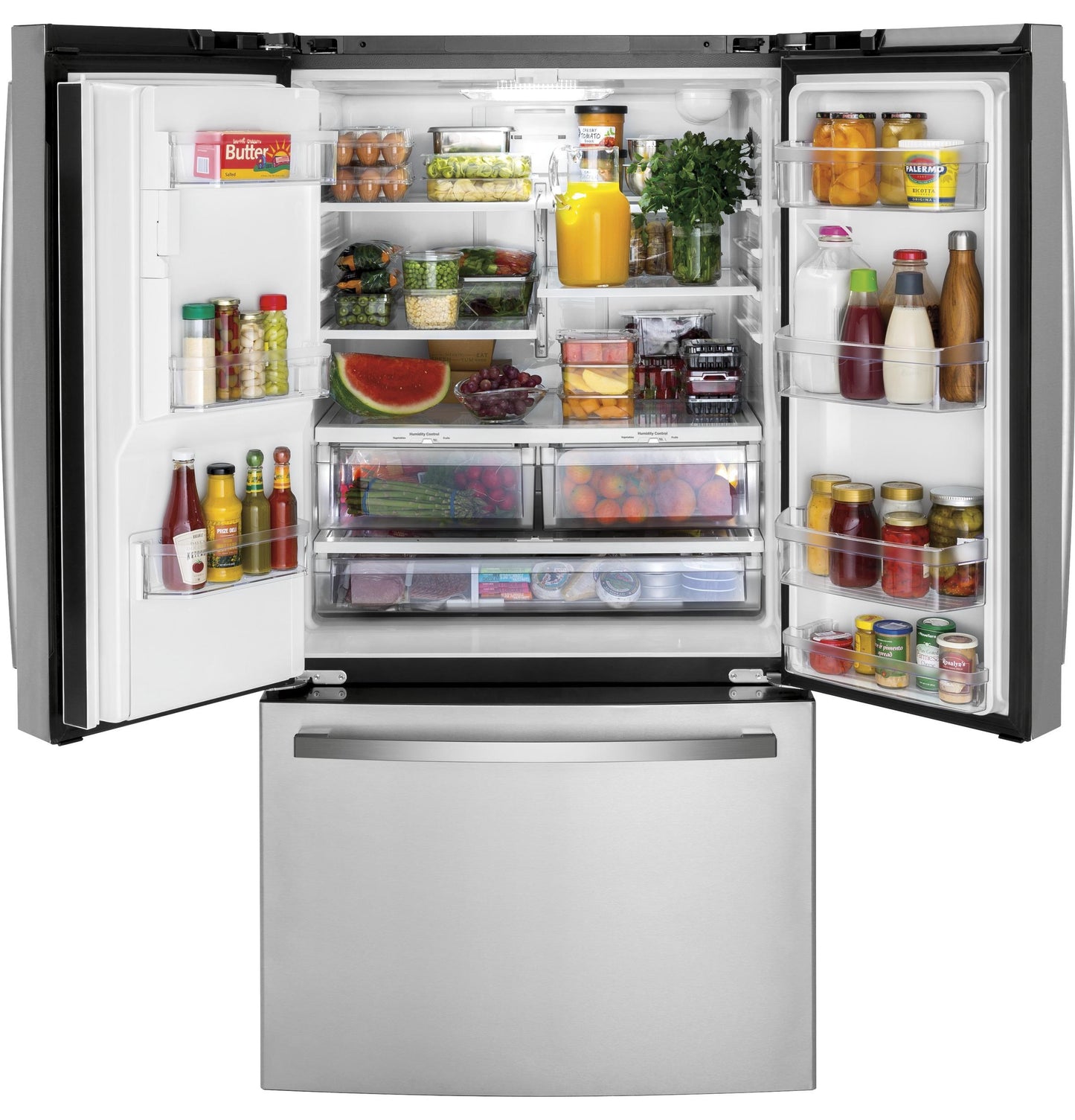 GE APPLIANCES GFE26JYMFS Ge Energy Star 25.6 Cu. Ft. Fingerprint Resistant FRENCH-DOOR...