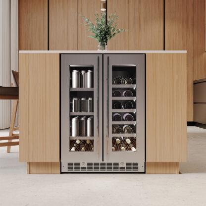 SILHOUETTE SPRBC047D1SS Silhouette Lorraine 24"" French Door Beverage Center
