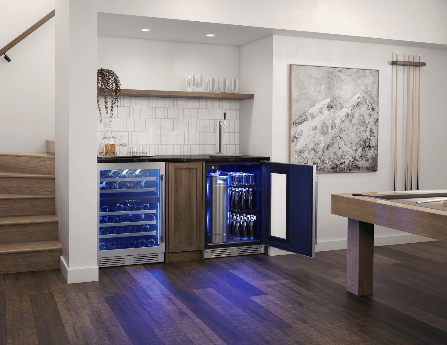 ZEPHYR PRKB24C01AG Zephyr 24"" Kegerator & Beverage Cooler