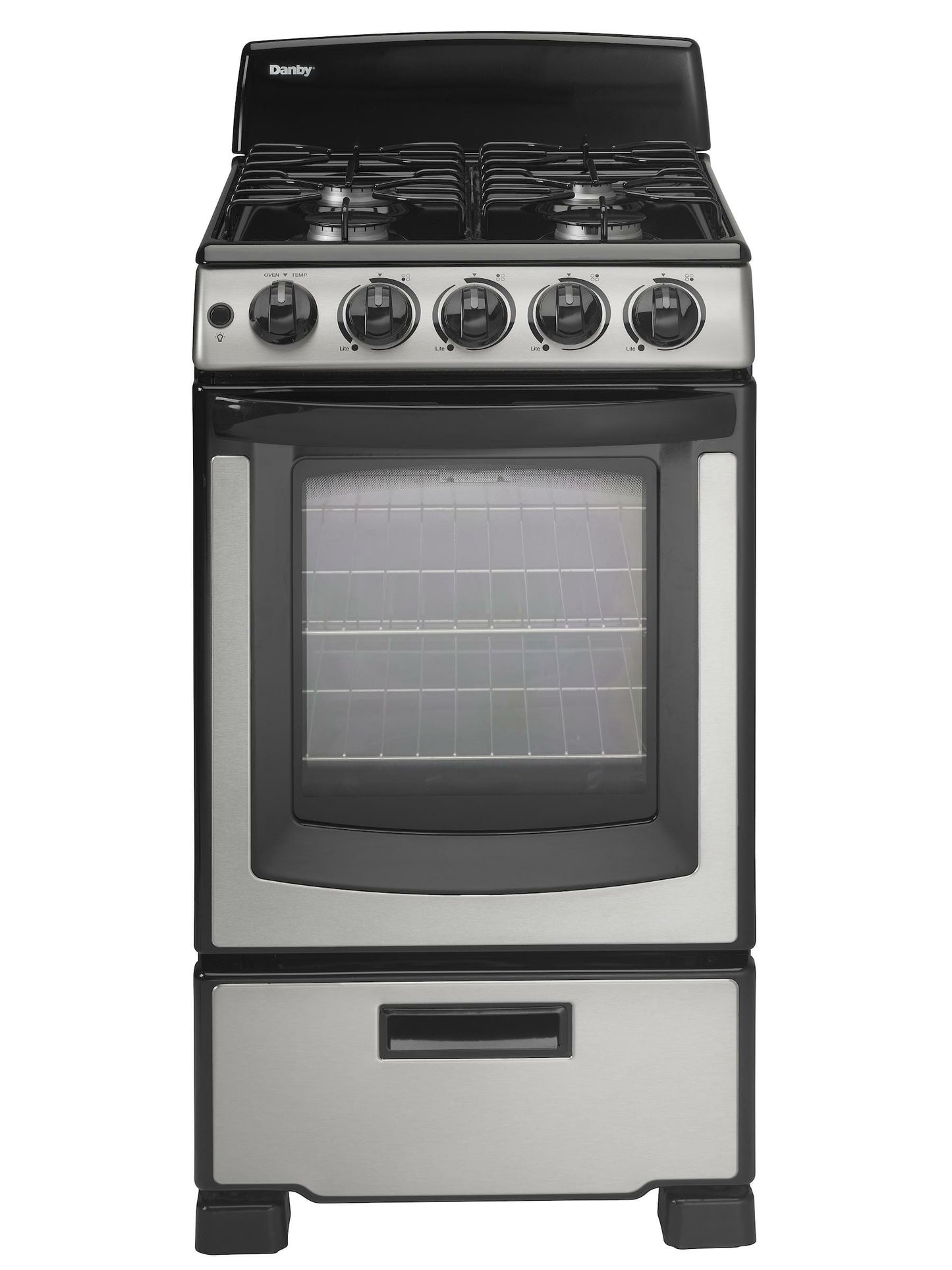 DANBY DR203BSSGLP Danby 20"" Wide Gas Range In Stainless Steel