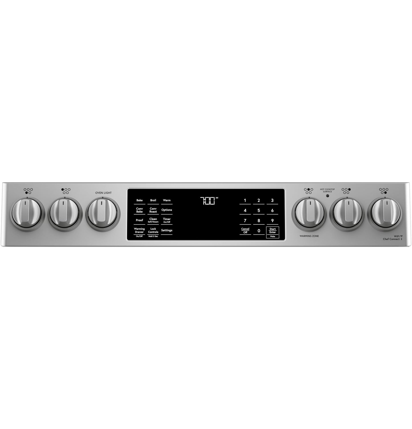 CAFE CES700P2MS1 Cafe 30"" Slide-in Front Control Radiant and Convection Range ...