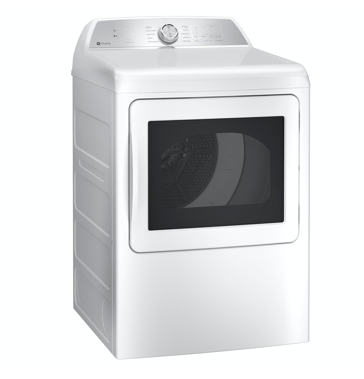 GE APPLIANCES PTD60EBSRWS GE Profile 7.4 Cu. Ft. Capacity Aluminized Alloy Drum Electric ...