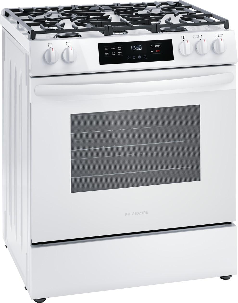 FRIGIDAIRE FCFG3062AW Frigidaire 30"" Front Control Gas Range With Quick Boil