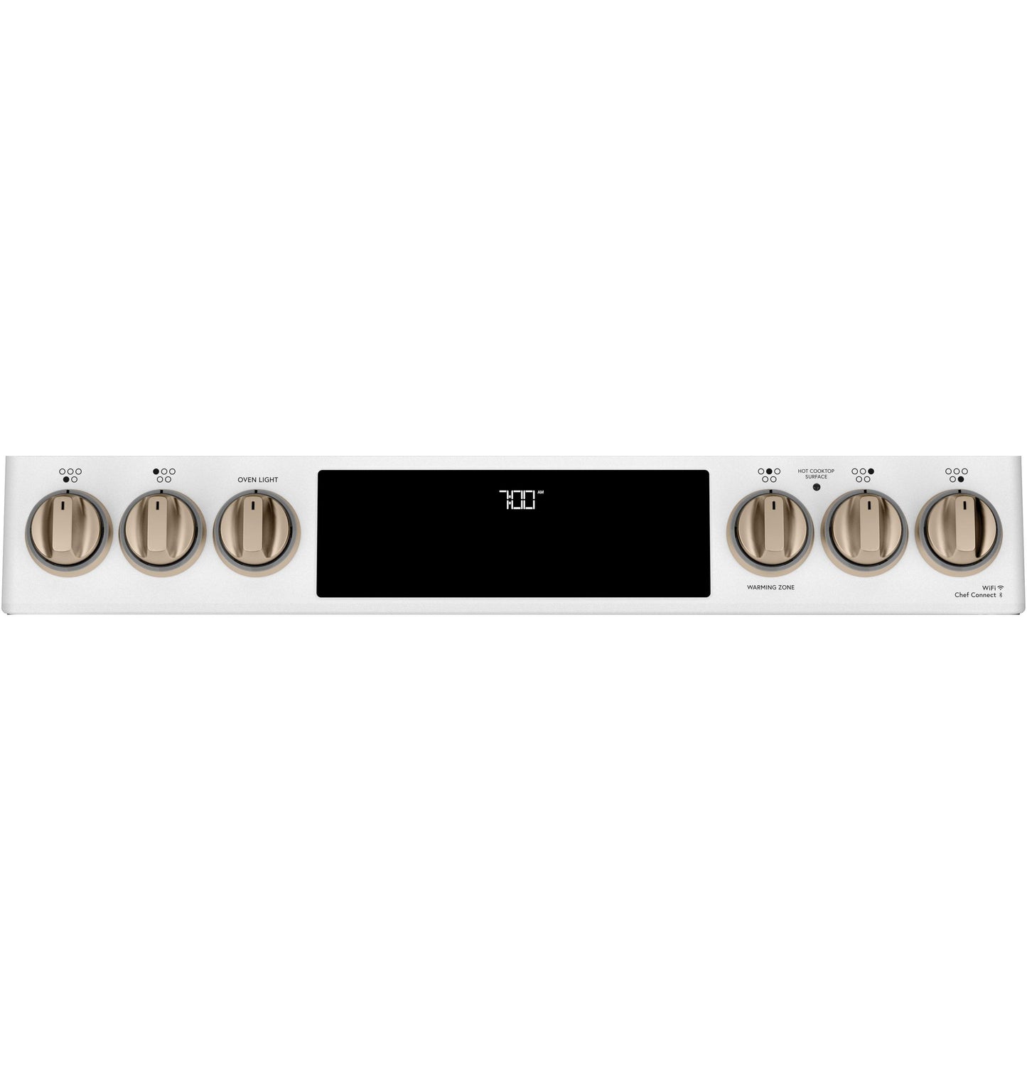 CAFE CES700P4MW2 Cafe 30"" Slide-in Front Control Radiant and Convection Range