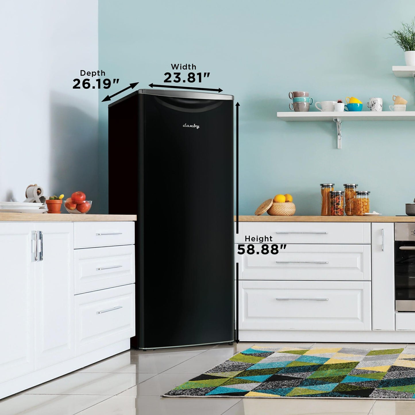 DANBY DAR110A3MDB Danby 11 CU.FT. Contemporary Classic Apartment Size Refrigerator