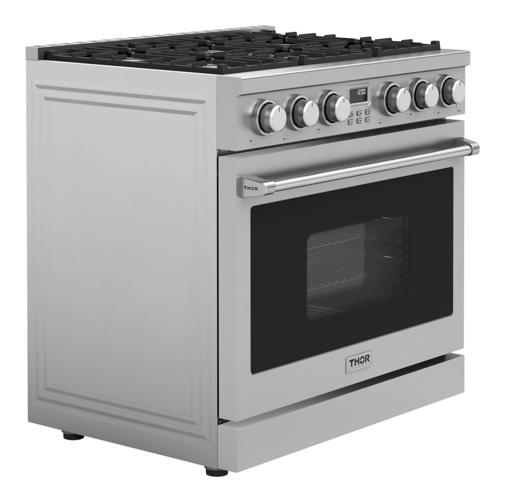 THOR KITCHEN ARG36 36 Inch Contemporary Professional Gas Range In Stainless Steel