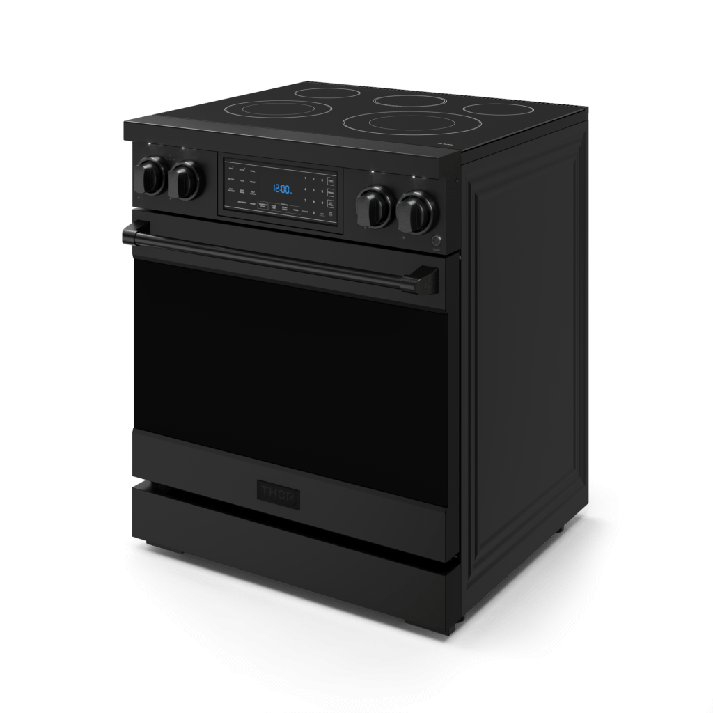 THOR KITCHEN RSE30B 30 Inch Professional Electric Range With Tilt Panel Touch Control I...