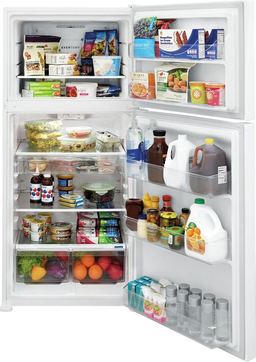 FRIGIDAIRE FFTR2045VW Frigidaire 20.0 Cu. Ft. Top Freezer Refrigerator