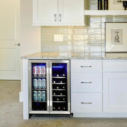 SILHOUETTE SBC051D1BSS Silhouette Emmental 24"" French Door Beverage Center