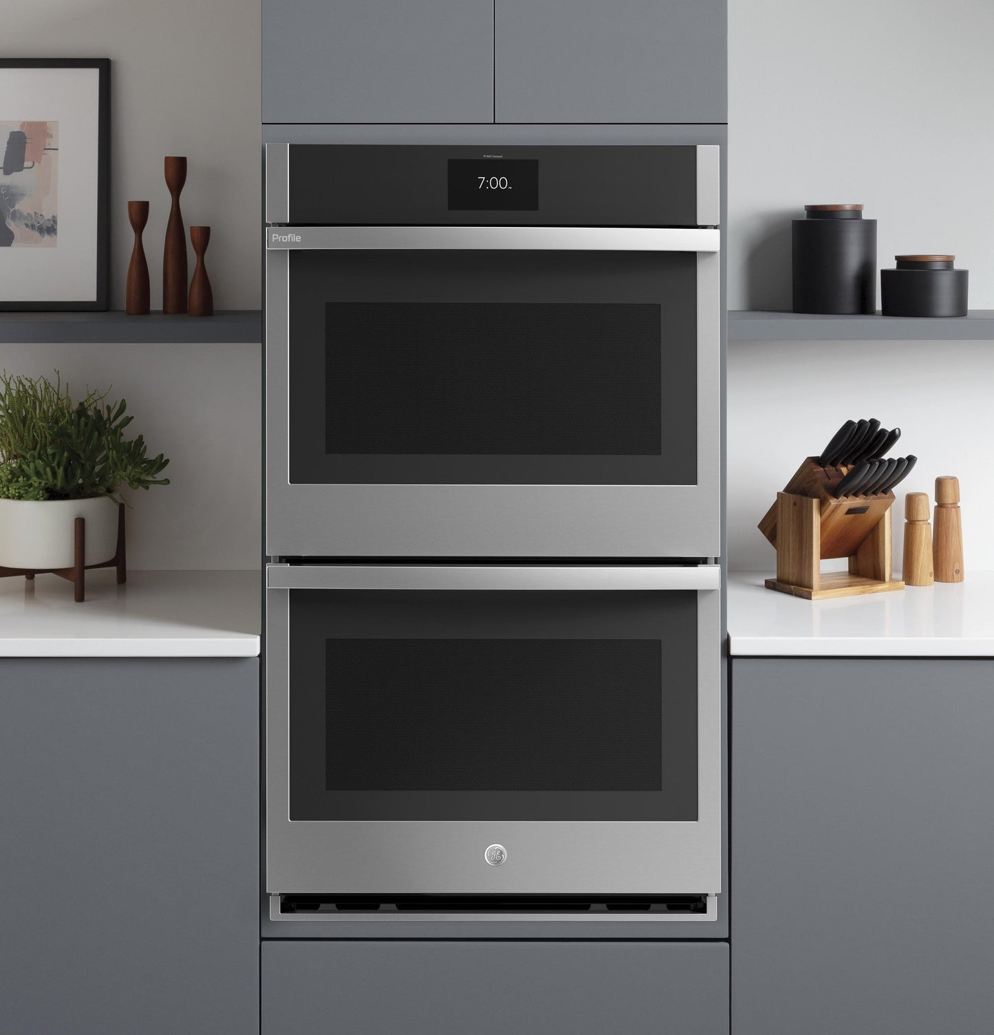 GE APPLIANCES PKD7000SNSS GE Profile Series 27"" Built-in Convection Double Wall Oven