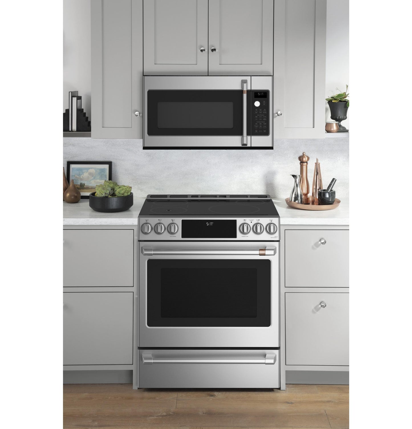 CAFE CHS90XP2MS1 Cafe 30"" Smart Slide-in, Front-control, Induction and CON...