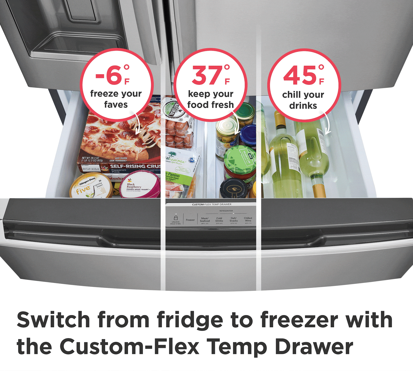 FRIGIDAIRE GRMC2273CF Frigidaire Gallery 21.5 Cu. Ft. Counter-depth 4-door French Door RE...