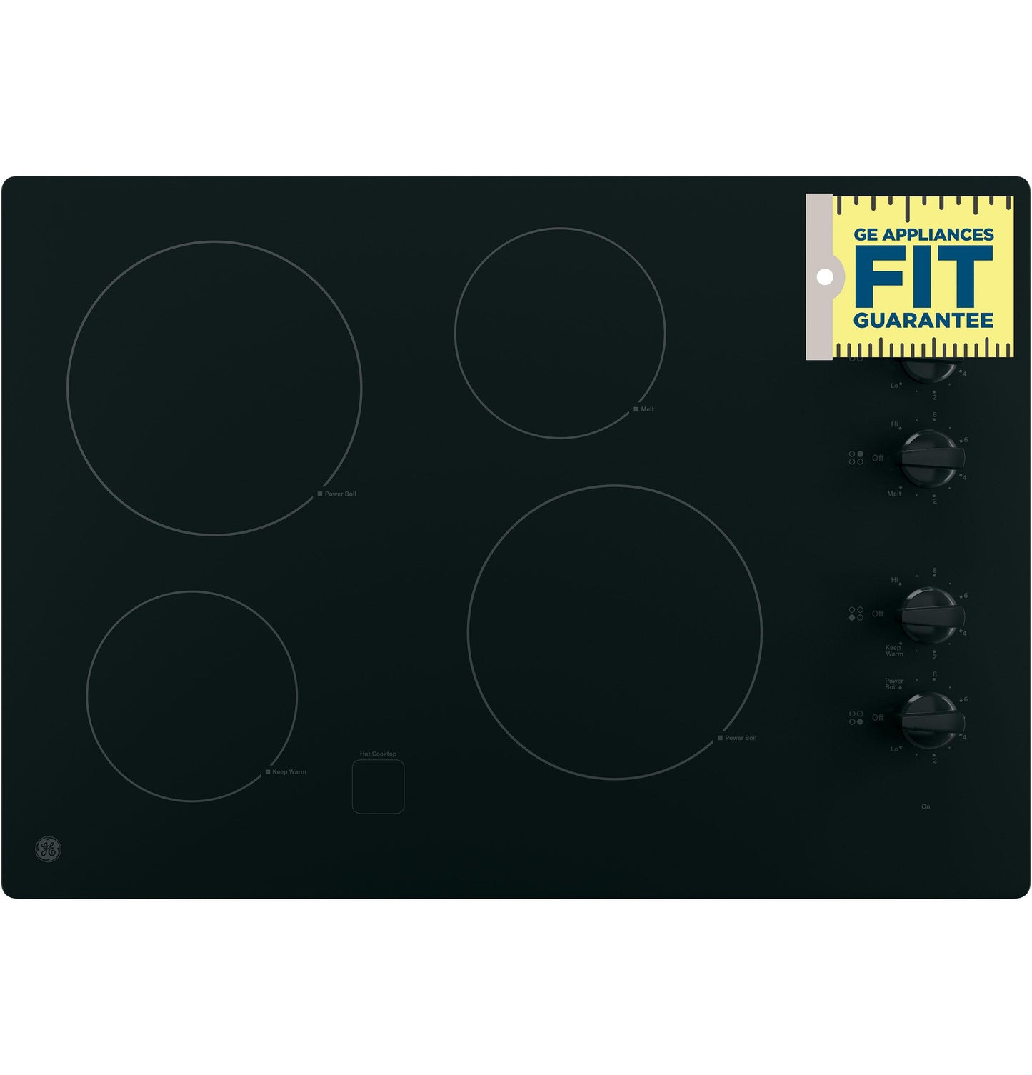 GE APPLIANCES JP3030DWBB Ge 30"" Built-in Knob Control Electric Cooktop