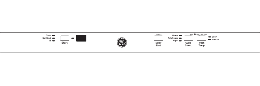 GE APPLIANCES GDT225SGLWW Ge Built-in Dishwasher