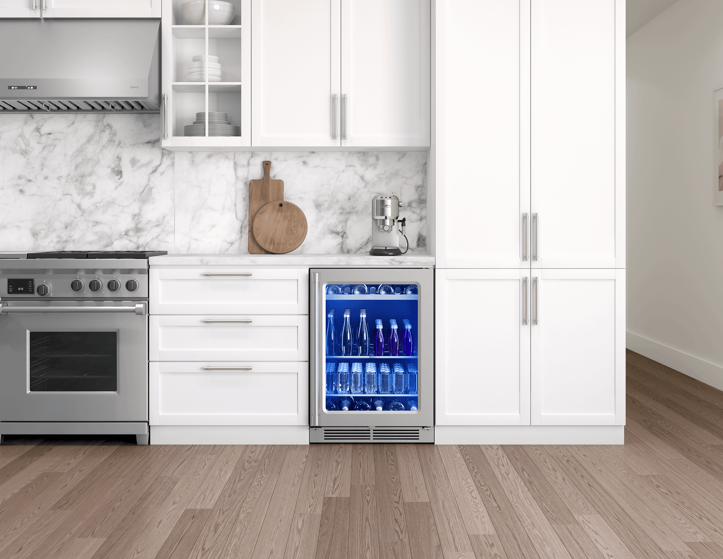 ZEPHYR PRPB24C01BG Zephyr 24"" Pro Single Zone Beverage Cooler