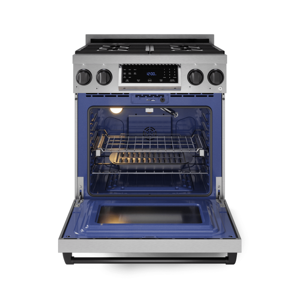 THOR KITCHEN RSG30BLK 30 Inch Professional Gas Range With Tilt Panel Touch Control In STA...