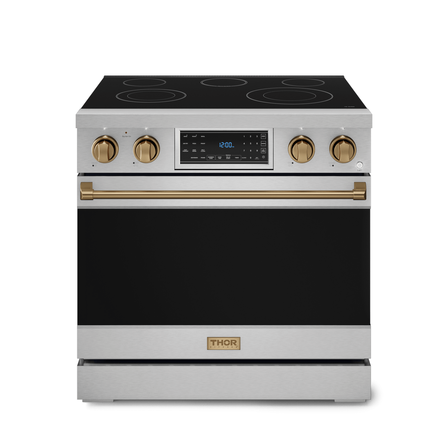 THOR KITCHEN RSE36BRZ 36 Inch Professional Electric Range With Tilt Panel Touch Control I...