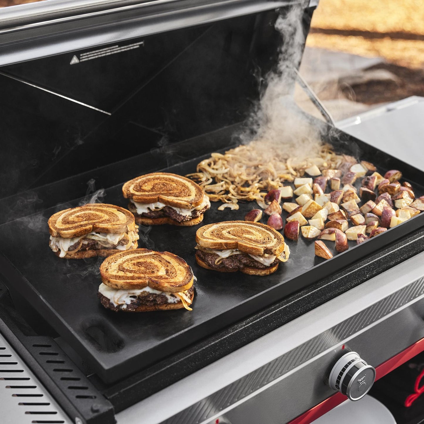 WEBER 1500014 Weber Slate 30"" Rust-resistant Griddle - Black