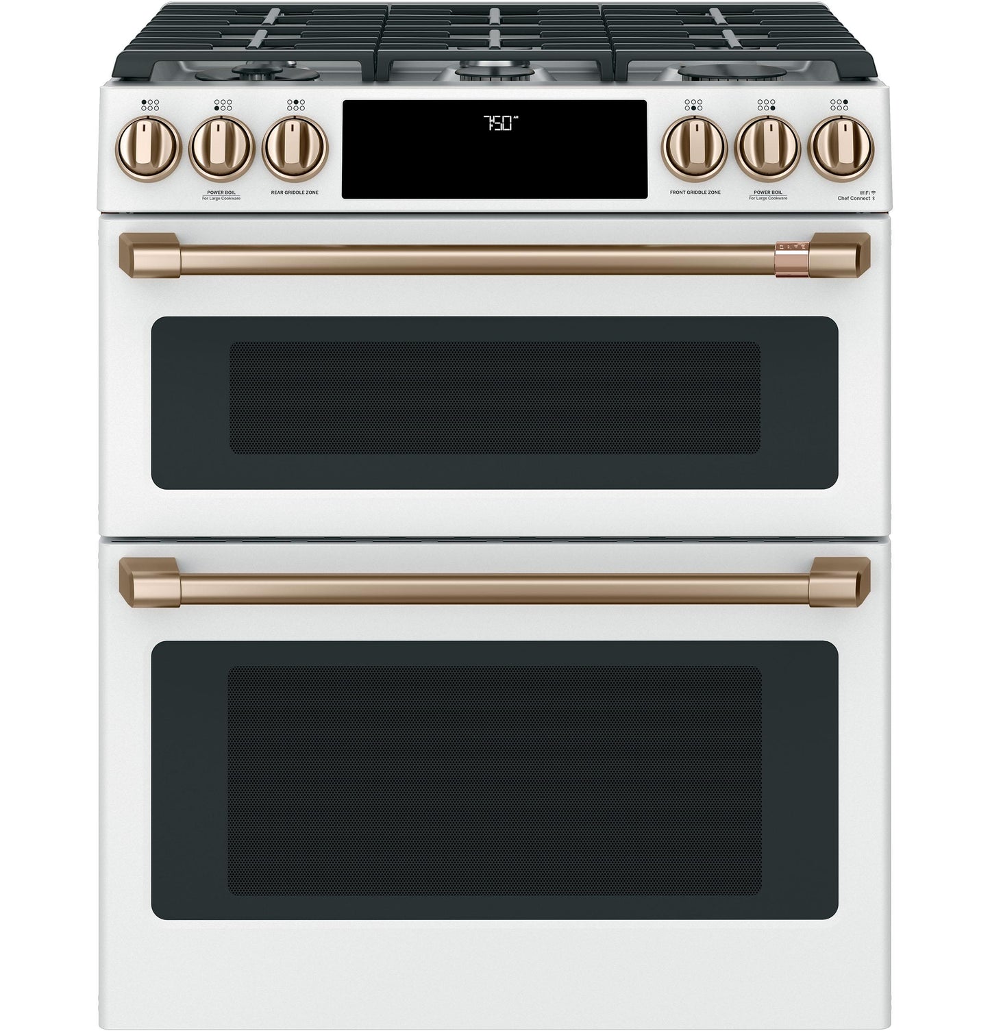 CAFE CGS750P4MW2 Cafe 30"" Slide-in Front Control Gas Double Oven With CONVECTI...