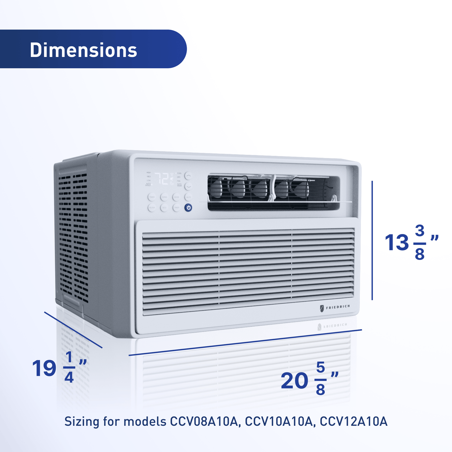 FRIEDRICH CCV10A10A Friedrich Chill Premier Inverter Ccv10a10a