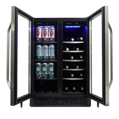 SILHOUETTE SBC051D1BSS Silhouette Emmental 24"" French Door Beverage Center