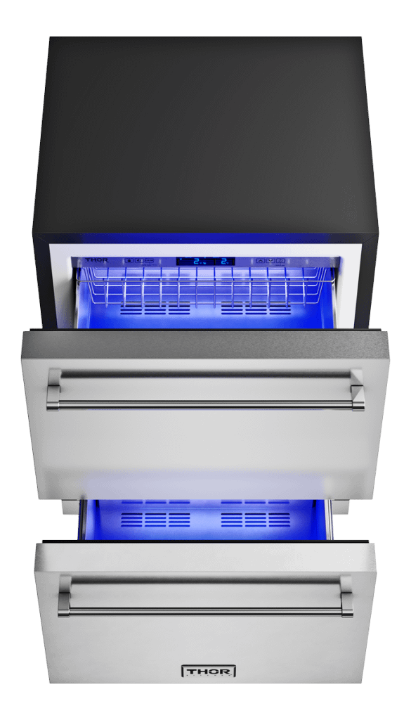 THOR KITCHEN TRZ24U 24-inch Indoor Outdoor Freezer Drawer In Stainless Steel - Trz24u
