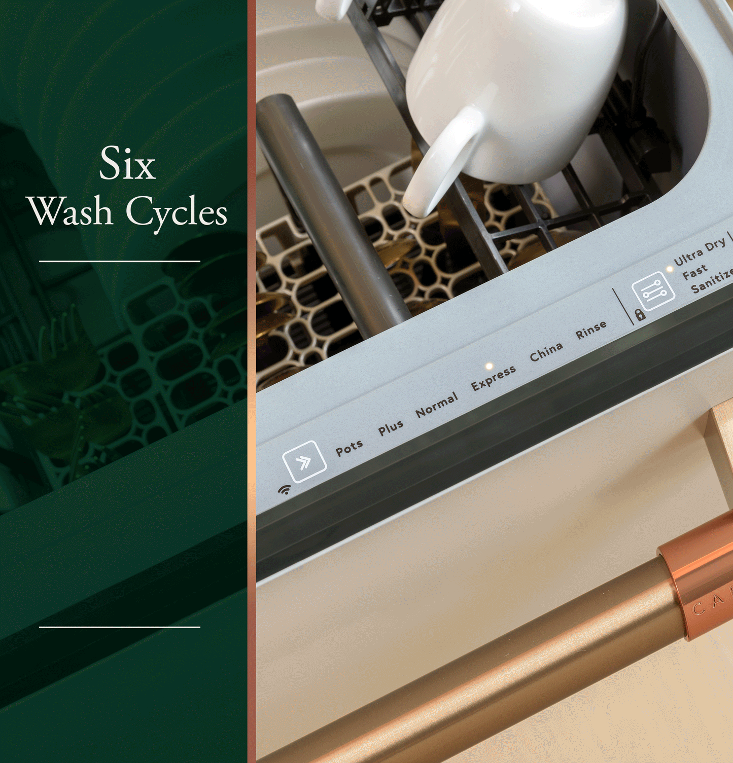 CAFE CDD220P2WS1 Cafe Cafe Energy Star Smart Single Drawer Dishwasher