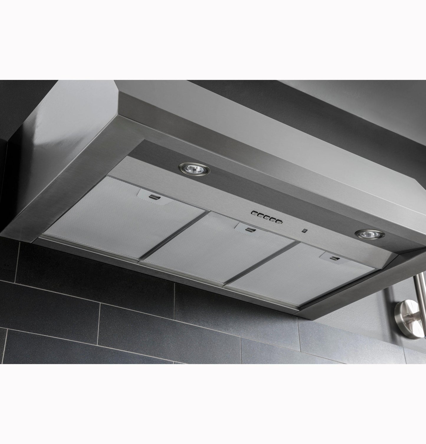 GE APPLIANCES UVW8304SPSS GE Appliances 30"" Designer Wall Mount Hood W/ Dimmable LED Lighting