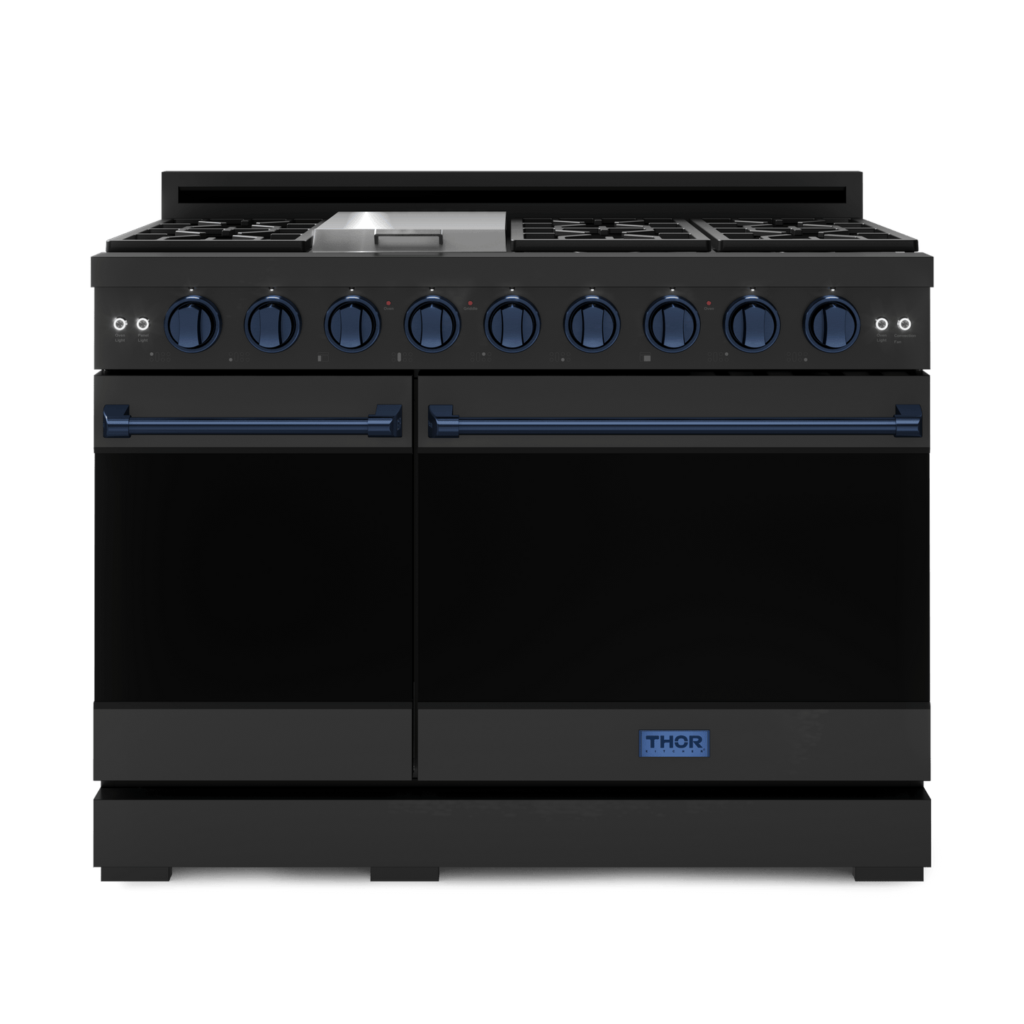 THOR KITCHEN RSG48EBLPBLU 48 Inch Professional Lp Range With Tilt Panel Touch Control In BLAC...