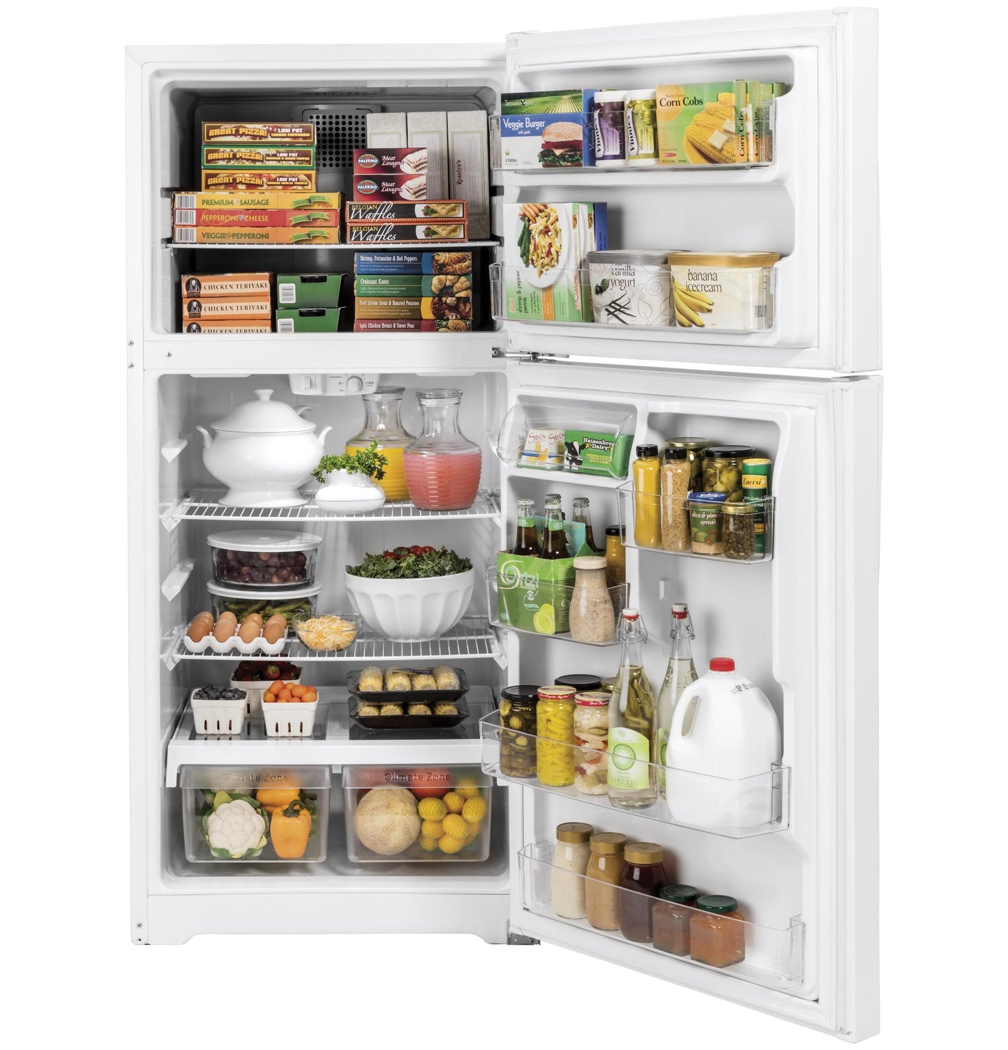 GE APPLIANCES GTE19DTNRWW Ge Energy Star 19.1 Cu. Ft. Top-freezer Refrigerator