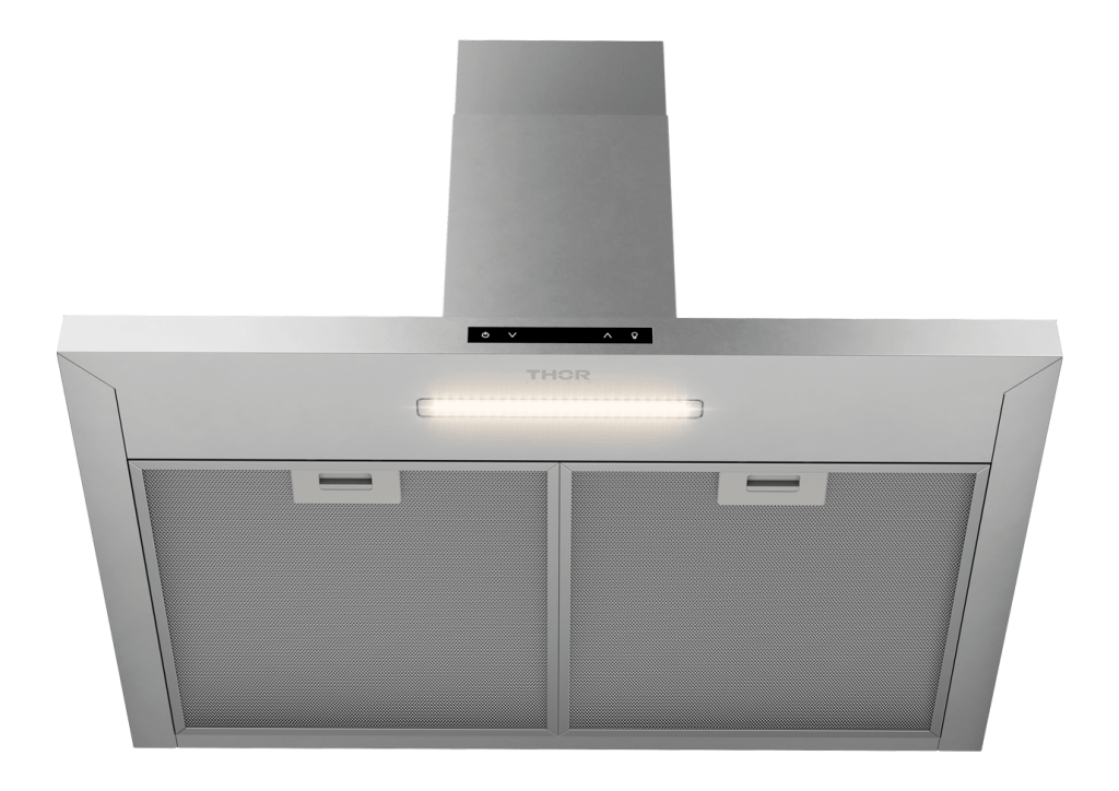 THOR KITCHEN ARH30P 30 Inch Contemporary Wall Mount P-shape Range Hood, Convertible, UP...