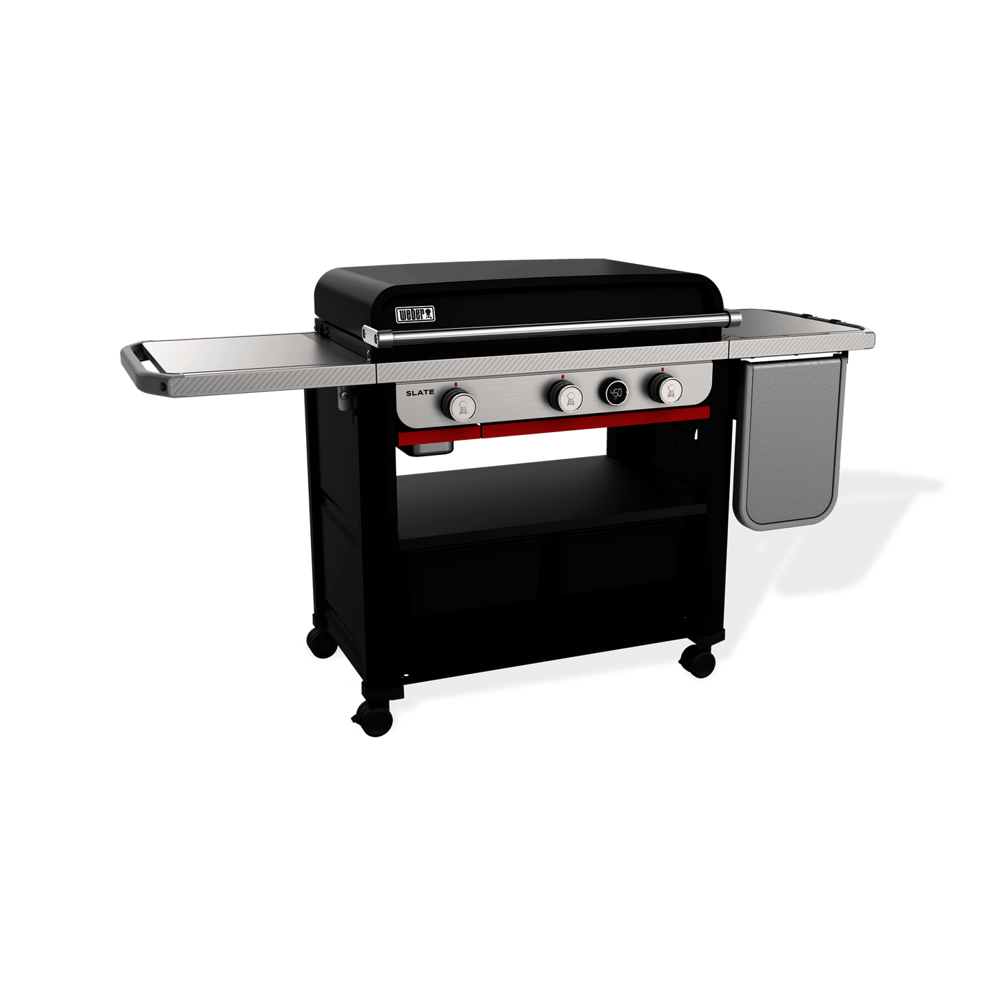 WEBER 1500013 Slate 30"" Rust-resistant Griddle With Extendable Side Table - B...