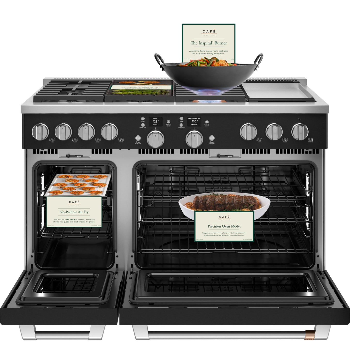 CAFE C2Y486P3TD1 Cafe 48"" Smart Dual-fuel Commercial-style Range With 6 BURNER...