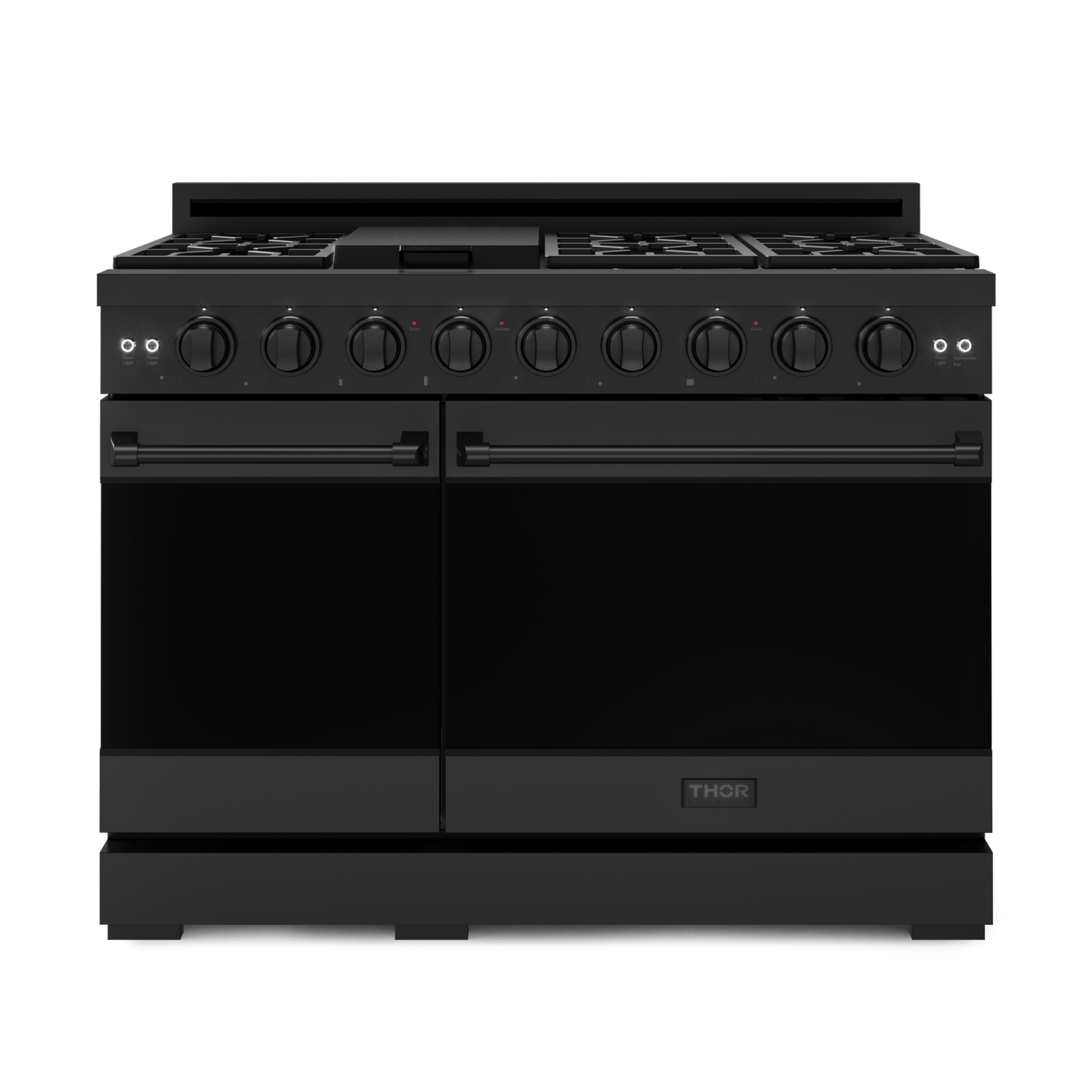 THOR KITCHEN RSG48EBLP 48 Inch Professional Lp Range With Tilt Panel Touch Control In BLAC...