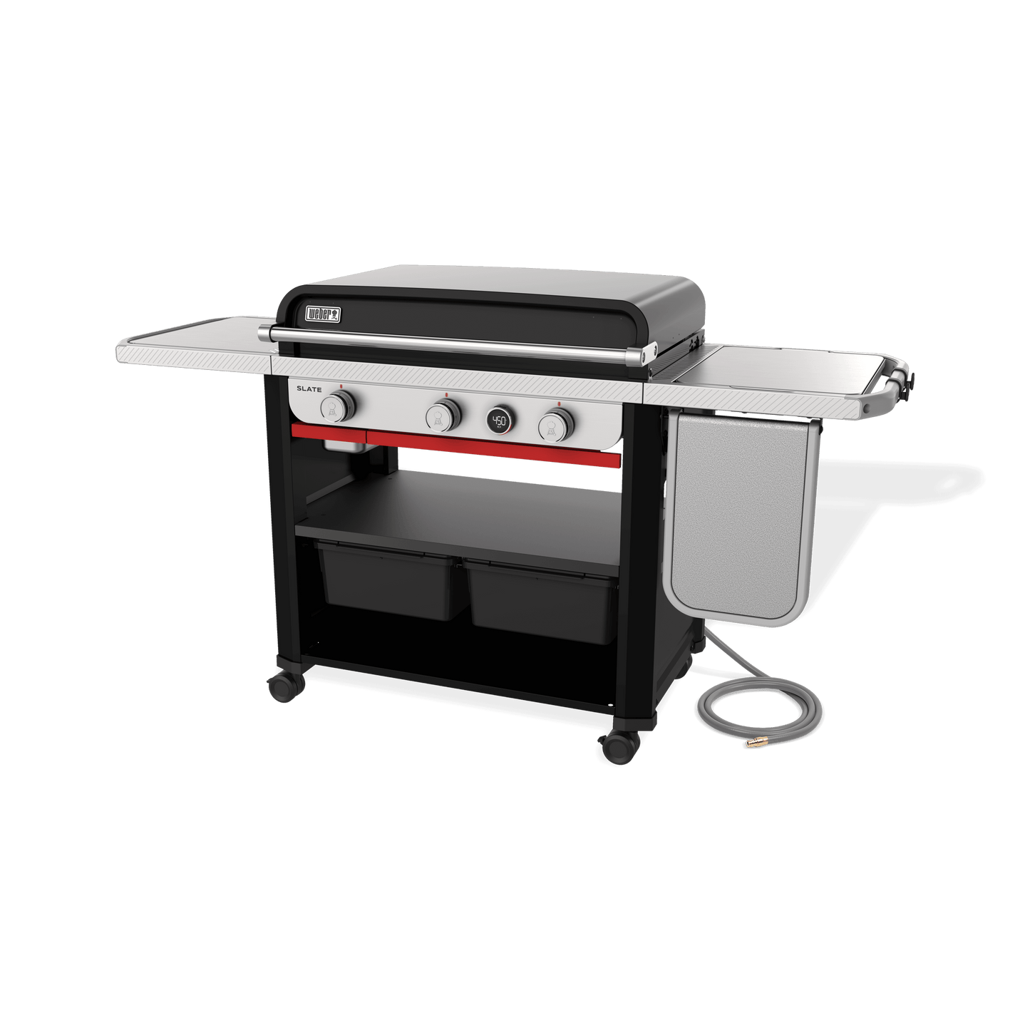 WEBER 1500420 Slate 30"" Rust-resistant Griddle With Extendable Side Table (NA...