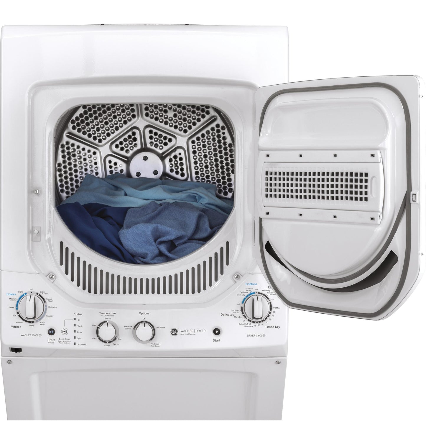 GE APPLIANCES GUD24ESSMWW GE Unitized Spacemaker 2.3 Doe Cu. Ft. Stainless Steel Washer AN...