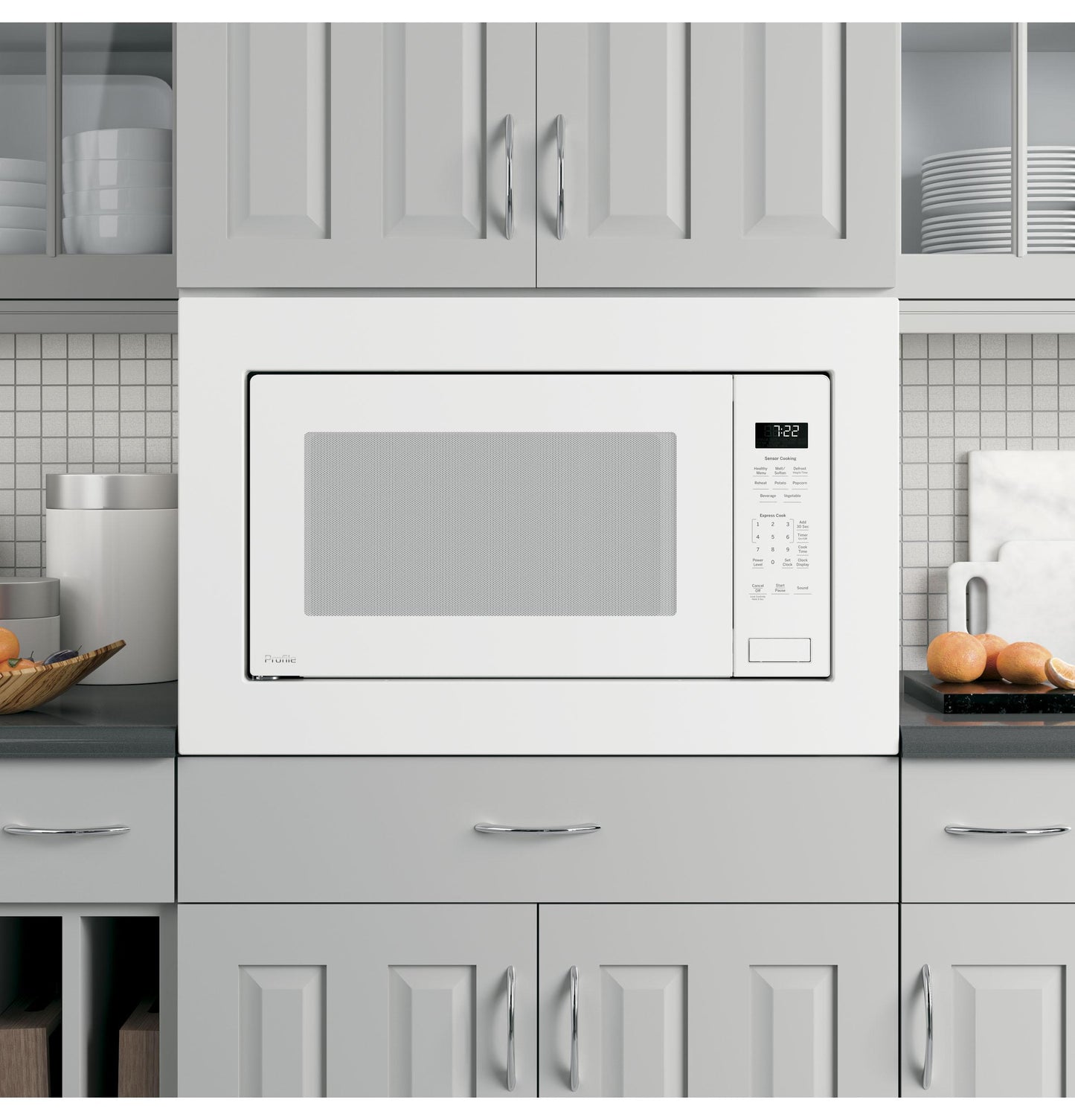 GE APPLIANCES PEB7227DLWW GE Profile Series 2.2 Cu. Ft. Built-in Sensor Microwave Oven