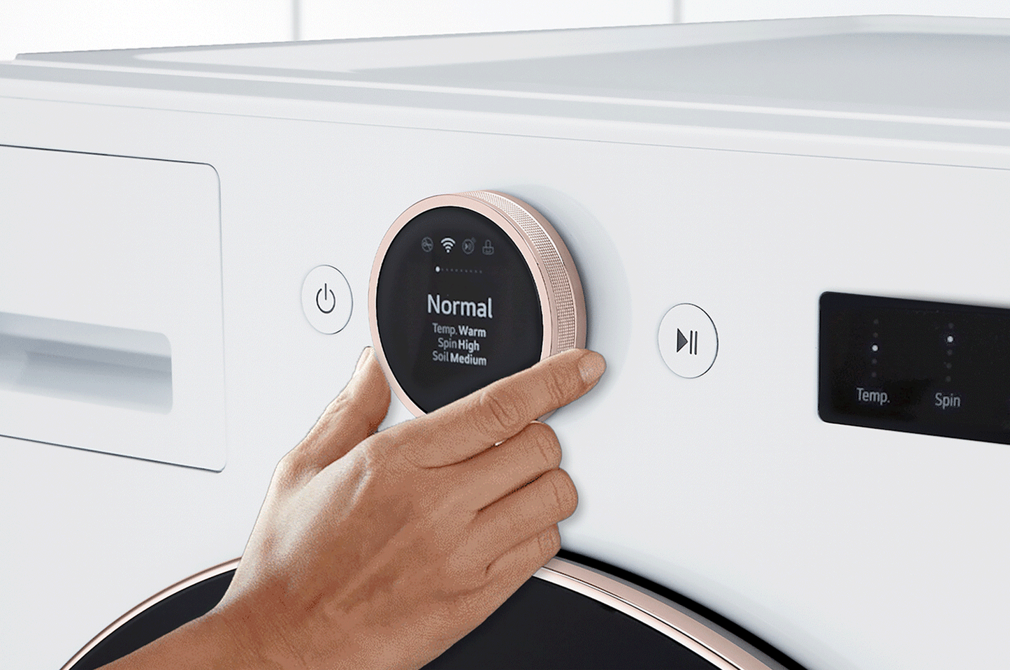 LG WM6500HWA 5.0 Cu. Ft. MEGA Capacity Smart Front Load Energy Star Washer With ...